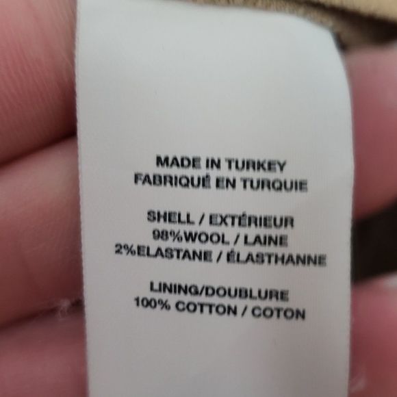 Helmut Lang Slacks size 4 raw hem tan - Picture 5 of 6